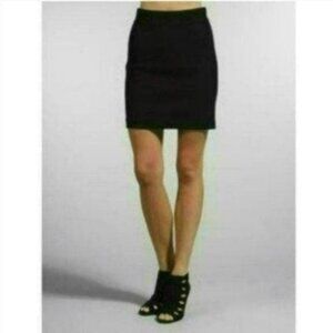 Citizens of Humanity Women's Size 30 Black Cotton Knit High Rise Pencil Skirt